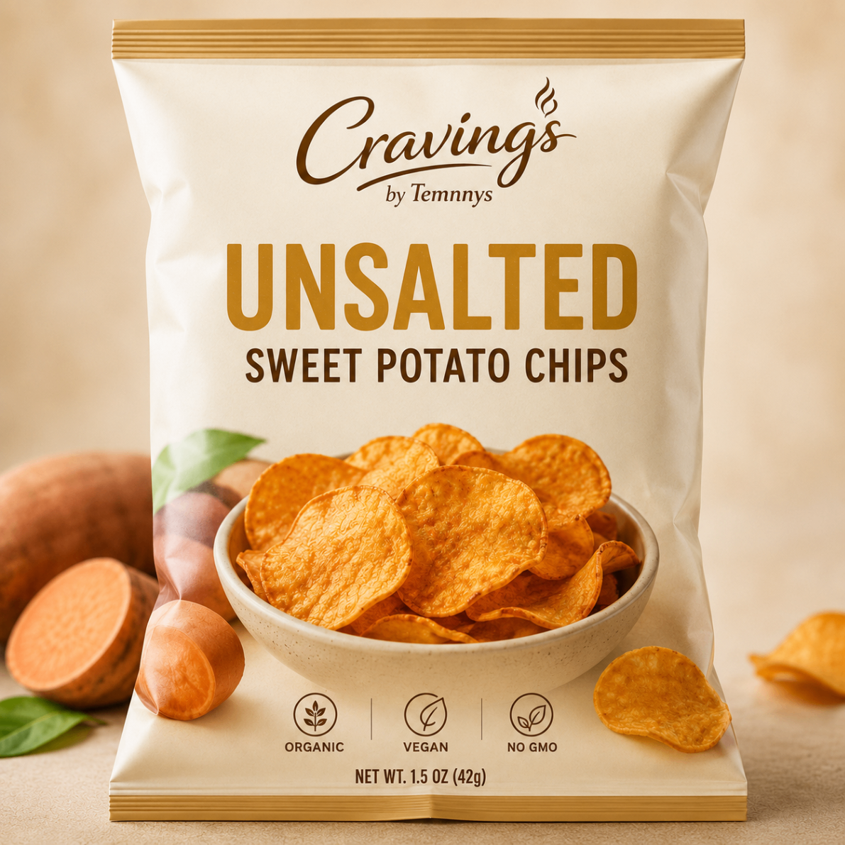 Natural Unsalted Sweet Potato Chips