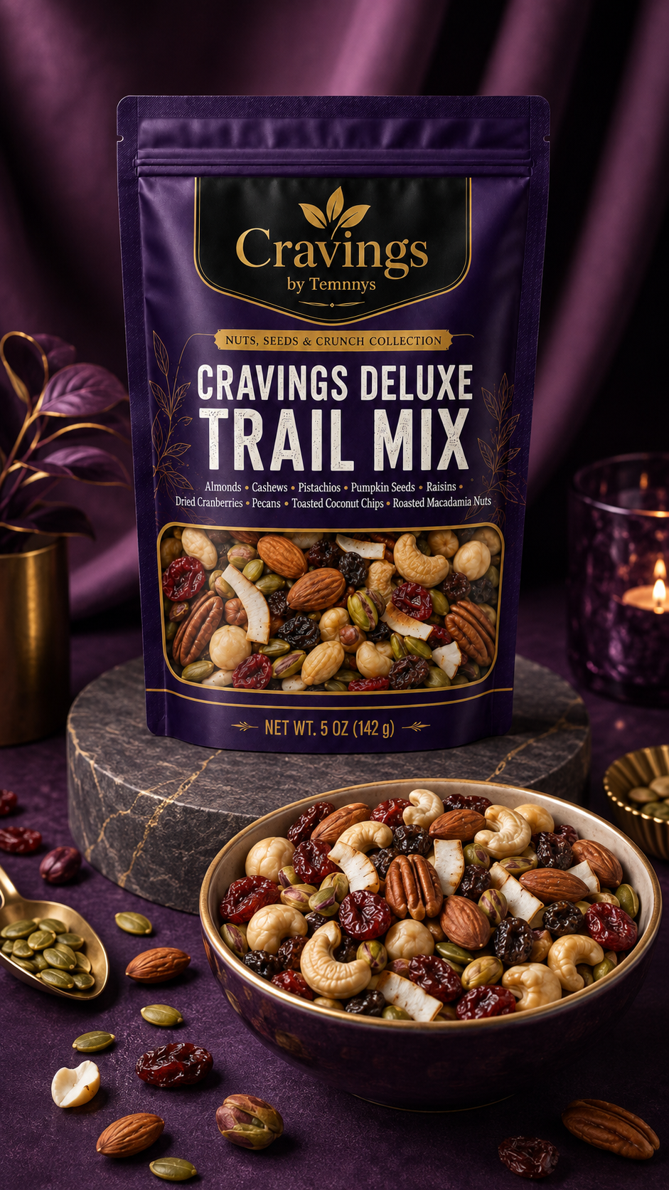 Cravings by Temnnys Cravings Deluxe Trail Mix, view 4