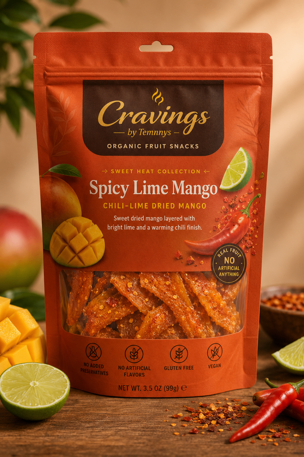 Spicy Lime Mango — Chili-Lime Dried Mango
