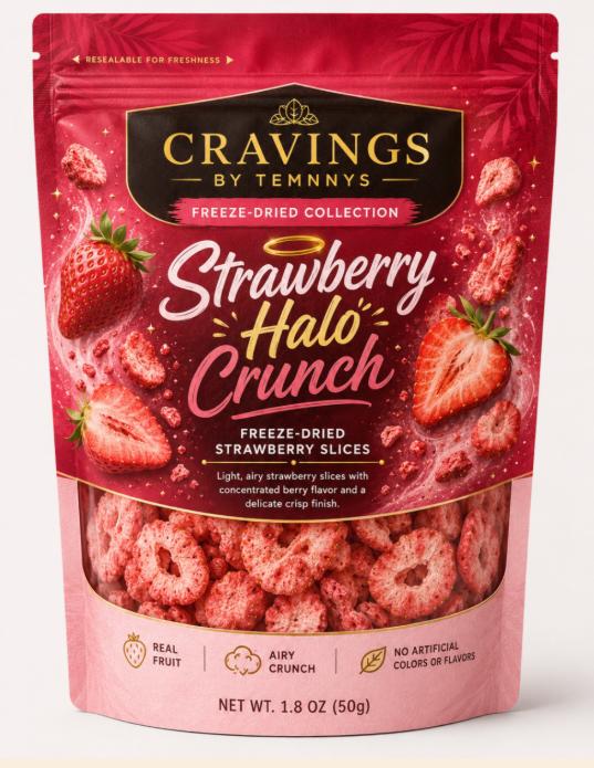 Strawberry Halo Crunch freeze-dried